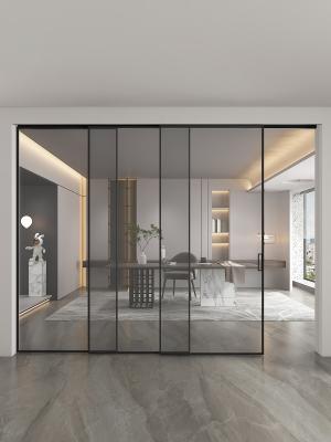 China Kleedkamer Aluminium glazen deurframe Smalle interne splitsing deuren Te koop