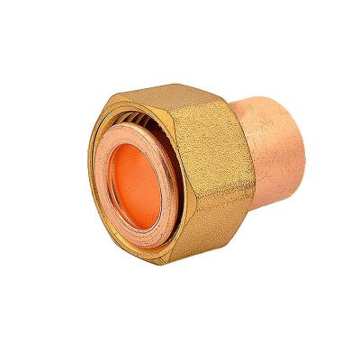 China Plumbing Water Free Sample Solder Ring Straight Tap Connector Hydraunic Quick Couplings Copper Pipe Fittings for sale