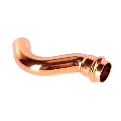 China Plumbing Water OEM Press V Profile No Flame Solder or Flux Copper Pipe Fittings for Plumbing and Gas Pipe for sale