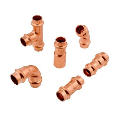 China Plumbing Water Factory Custom Plumbing Pipe Propress Copper V Profile  Press Fittings for sale