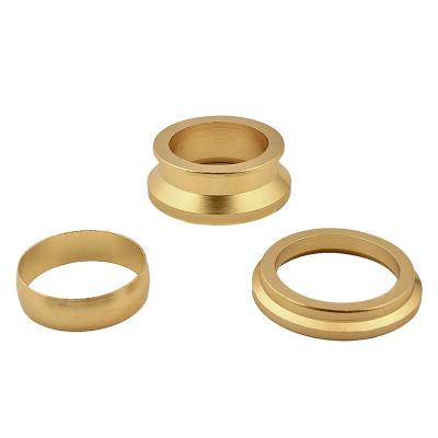 China Chilled water systems Free Sample Sleeve Ferrule Ring Compression Brass Fittings for Plumbing and Heating for sale