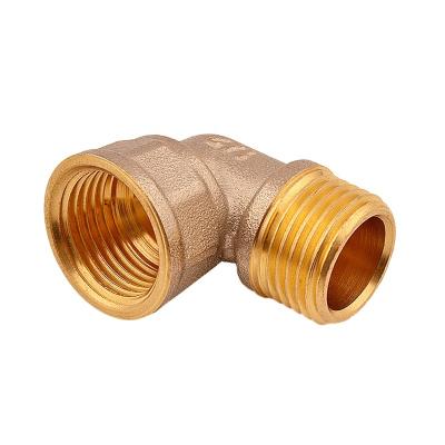 China Custom Male Female Thread 90 Degree Elbow Brass Hose Pipe Fittings for Garden Water Pipe Equal/Reducing for sale