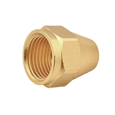 China High Quality Metric Air Conditioner Flare Nut Thread Connector Brass Flare Fittings for Refrigeration Equal/Reducing for sale