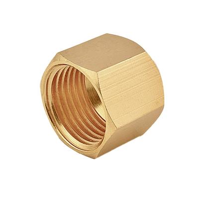 China Wholesaler Forged Flare Nut Union Refrigerant SAE 3/8 Brass Pipe Fittings for AC System Equal/Reducing for sale