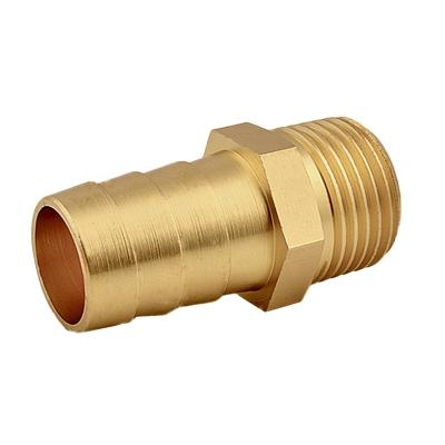 China Heating Hot Sale Adapter Male Thread Hose Tail Connector Pneumatic Fittings Brass Hose Barb Coupler Pipe Fittings for sale