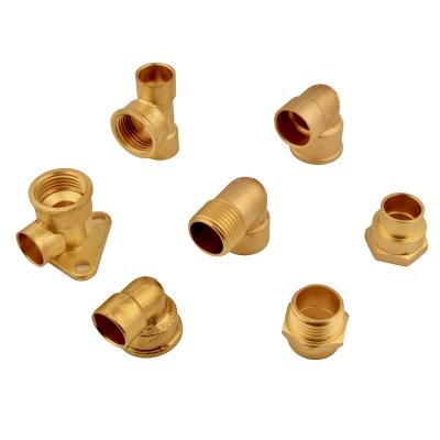 China Chilled water systems Custom ISO Certified Female 90 Elbow Quick Twisting Solder Brass Pipe Fittings for Plumbing for sale