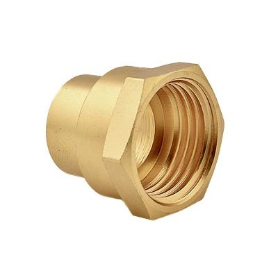 China Chilled water systems Cheap Price Plumbing Material NPT Female Thread Coupler Brass Solder Fittings for Hose Pipe for sale