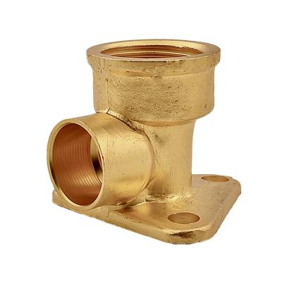 China Chilled water systems Best Sale NSF UPC End Feed Solder Wallplate Plumbing Brass End Feed Fittings for Pipes for sale