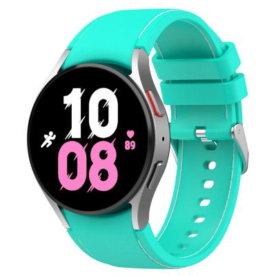 China New Design X/Y Band Replacement Band With Silver Buckle Silicone Band Strap For Samsung Galaxy Watch 5 Watch 4 For Samsung Galaxy Watch 5 for sale