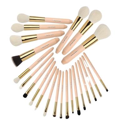 China Angular Blush 2021 23pcs Professional Custom Makeup Brush Set Logo Makeup Brush Goat Hair for sale