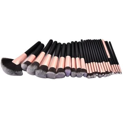 China Angular Blush Makeup 2021 Professional 24pcs Set Brush With Logo Daily Makeup Alumium Private Bag Cosmetic Synthetic Hair for sale