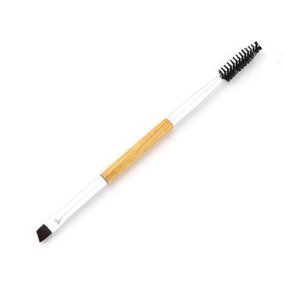 China Beauty Care Cosmetics Tools 2021 Custom Eyebrow Double Side Makeup Brush Eye Brush for sale