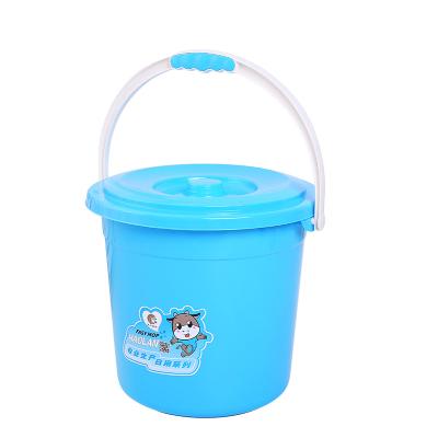 China Multi Color Household Stocked Plastic Bucket With Lid for sale