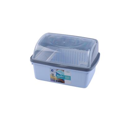 China Kitchen Stocked Plastic Cupboard Draining Rack Bowl Dish Cabinet Tableware Storage Box for sale