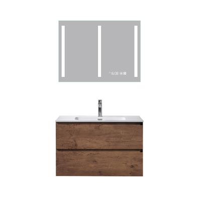 China AXW 800 MM 32 Inch ENO Durable Luxury Hotel Wall Hung Bathroom Vanity Cabinet With Sink for sale