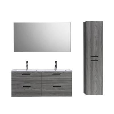 China Eco-friendly 48 Inch ELSA 1.2m Double Sink Bathroom Cabinet High Quality Wall Mounted Vanity for sale