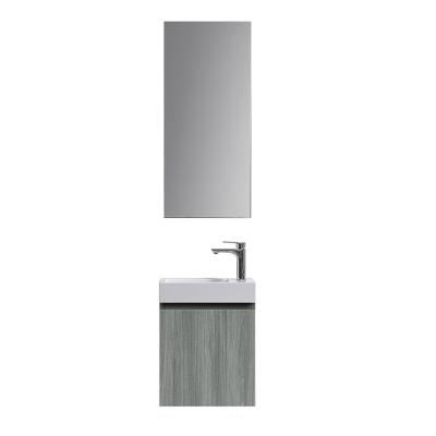 China Amy 2021 Latest Design Eco-Friendly High Quality Small Size Bathroom Vanity Cabinet With Sink for sale