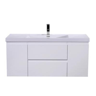 China Durable 1.2m Wall Mounted Bath Furniture Set Simple Modern Design Bathroom Sink Wash Basin Cabinet Vanity for sale