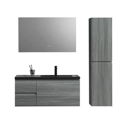 China Durable 42 Inch Hanging Single Sink Vanity Unit Modern Bathroom for sale