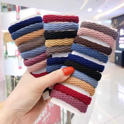 China High Thick Seamless Wholesale High Quality Elastic No Damage Ponytail Holder Hair Ties For Women Girls for sale