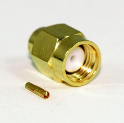 China Military RF Connector RP-SMA SMA RF Plug Male Connector Cable RG405 for sale