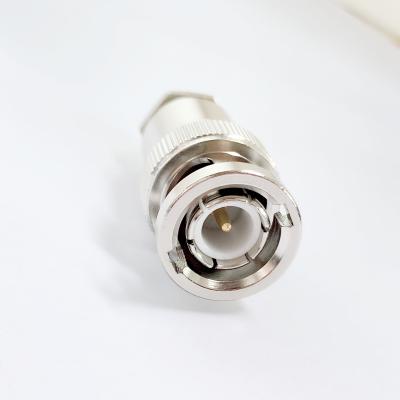 China Straight Male RF 75Ohm BNC Compression Connector For RG59 Cable for sale