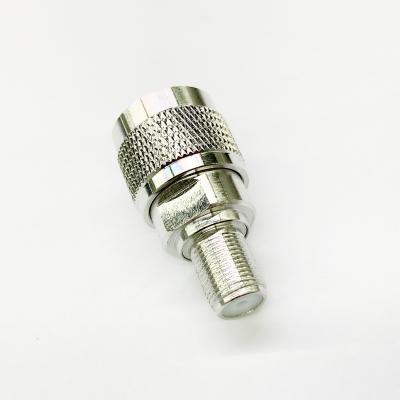 China RF N Male Coaxial Connector With F Jack Adapter For Mobile Signal Booster Repeater Antennas for sale