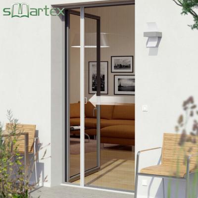 China Modern Waterproof Fireproof Aluminum Profile Sliding Insect Screen Mosquito Door Anti Mosquito With Customer Logo for sale