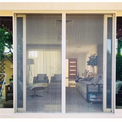 China New Pleated 2022 Modern Retractable Folding Insect Screen Durable For Windows And Door for sale