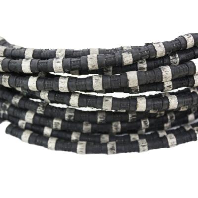 China Diamond Rope 7.2 Mm Dia Diamond Rope Saw Bead Mining Wires High Quality Marble Bead Rope for sale