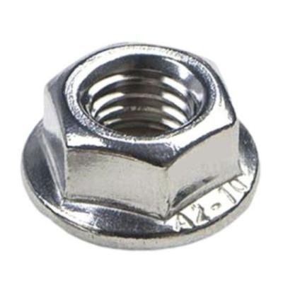 China Mining Twist Thread Barrel Flange Stainless Full Serrated Non Standard Nut for sale