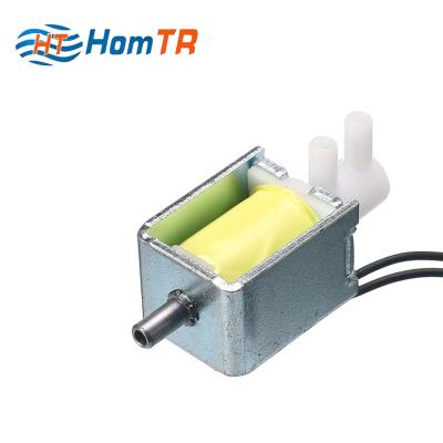 China General HomTR Dc 12v 24v Mini Micro 2 Way 2 Position Plastic Breathing Machine Solenoid Valve for sale