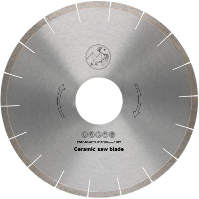 China Fast cutting speed; no chipping; low noise tile cutting tools diamond saw blades for ceramic for sale