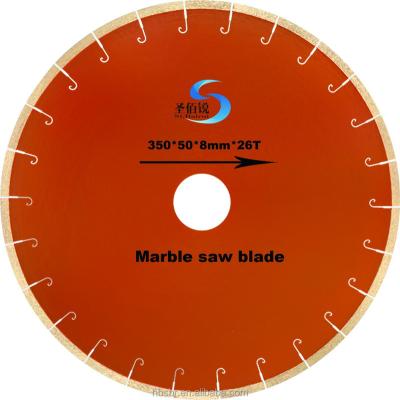 China Fast cutting speed; no chipping; high quality marble stone 14 inch D350mm low noise hot sale J-slot cutting segmented circular diamond saw blade for sale