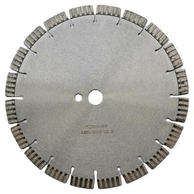 China Laser Welding 300mmx16mm 12 Inch Turbo And Laser Welding Flat Diamond Saw Blade For Reinforced Concrete Cutting for sale