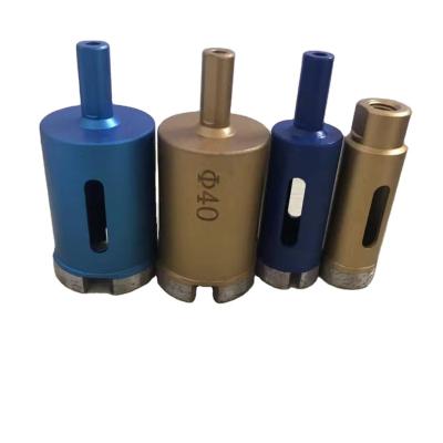 China Concrete Wet / Dry Or Vacuum Metal Drilling Marble Or Granite Welded Diamond Core Drill Bits for sale