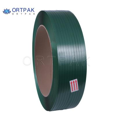 China Wrapping Machine PET Strapping Roll Force High Tensile Automachine Grade Used For Timber Cotton Steel Aluminum Pallets for sale