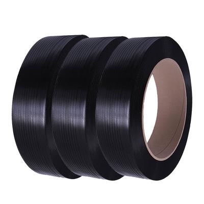 China Machine Packing Black Pet Strapping Roll With Nice Price for sale