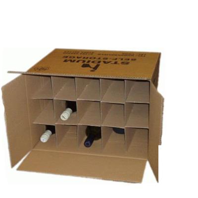 China Wholesale Recycled Materials Factory Cardboard Wine and Beer Packaging Boxes Corrugated Brown Custom Shipping Boxes for sale