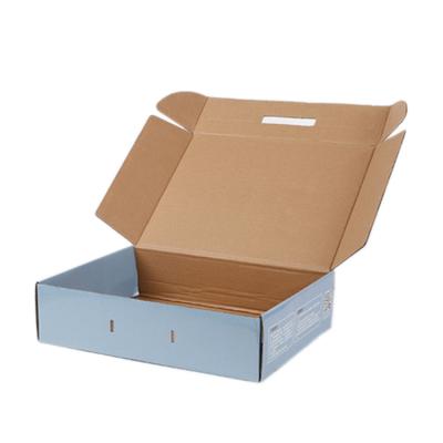 China Recycled Materials Custom Printed White Recycled Ecommerce Packaging Corrugated Paper Eyelash Mailing Mailing Box for sale