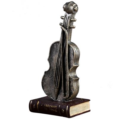 China Europe classic musical instruments retro decoration home window decoration resin open classic musical retro for sale