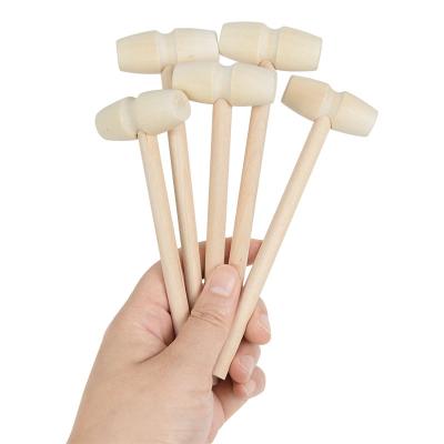 China Eco-Freindly 5/10Pcs Replacement Wooden Mallets Mallet Crab Lobster Seafood Kids MINI Wooden Hammer Balls Toy Pounder Toys Craft Wood Tools for sale