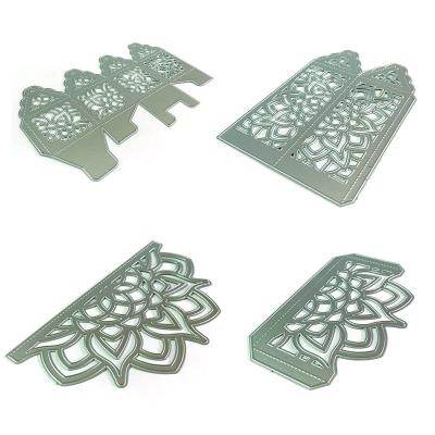 China Europe Lace Wedding Box Lantern Metal Cutting Dies Craft Dies Scrapbook Card Making Embossing Scrapbook Stencil Die Cut New 2021 for sale