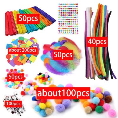 China Funny Educational Toy Arts and Crafts Supplies for Kids Toddlers Crafting DIY Collage Arts Sets Matching Creative Handmade Toys Kit Montessori Gifts for sale