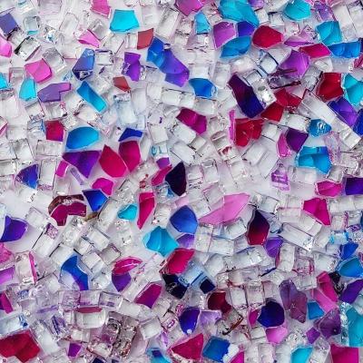 China Educational Funny Toy 100g Mixed Color Crystal Glass Mirror Mosaic Tiles Irregular Shaped Mosaic Stone DIY Art Craft Materials for Kids Children puzzle for sale