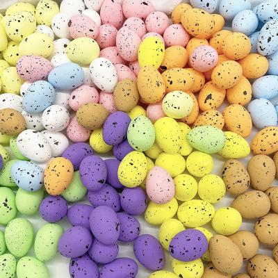 China Funny Educational Toy 20Pcs 4cm Foam Easter Eggs Happy Easter Decorations Painted Bird Pigeon Eggs DIY Craft Kids Gift Favor Home Decor Easter Party for sale