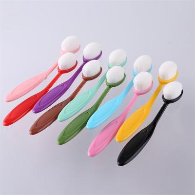 China Funny Paint Toy 10 Pcs/Set Ergonomic Mixing Brushes Handles Used For Coloring Card Paint Making Brushing Craft Different Colors Small Tool for sale