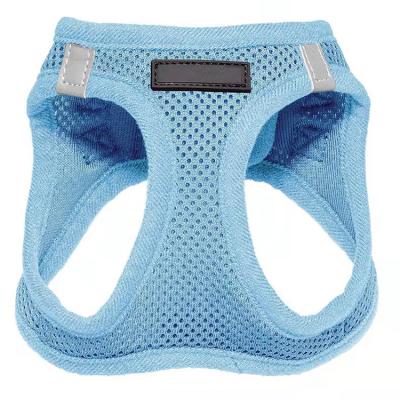 China Cat Dog Mesh Harness Vest Pre-stocked Walking Leash For Puppies Collar Harness For Medium Small Pet for sale