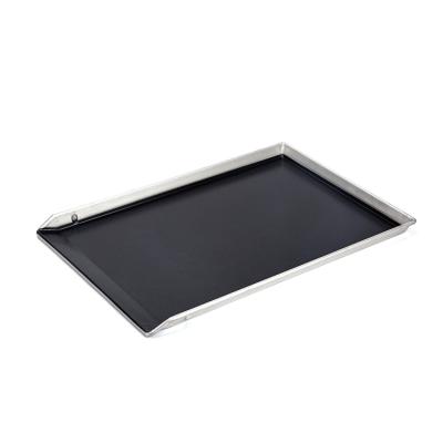 China Customized Aluminum Steel (Non-Stick) Beveled Alu-steel Sheet Pan Sustainable Baking Tray for sale