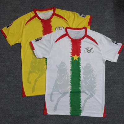 China Shirts & Tops Burkina Faso Football Team T-Shirt Ouagadougou FBF Africa Double National Horse Football Jersey 2 Horses Sport Uniform for sale